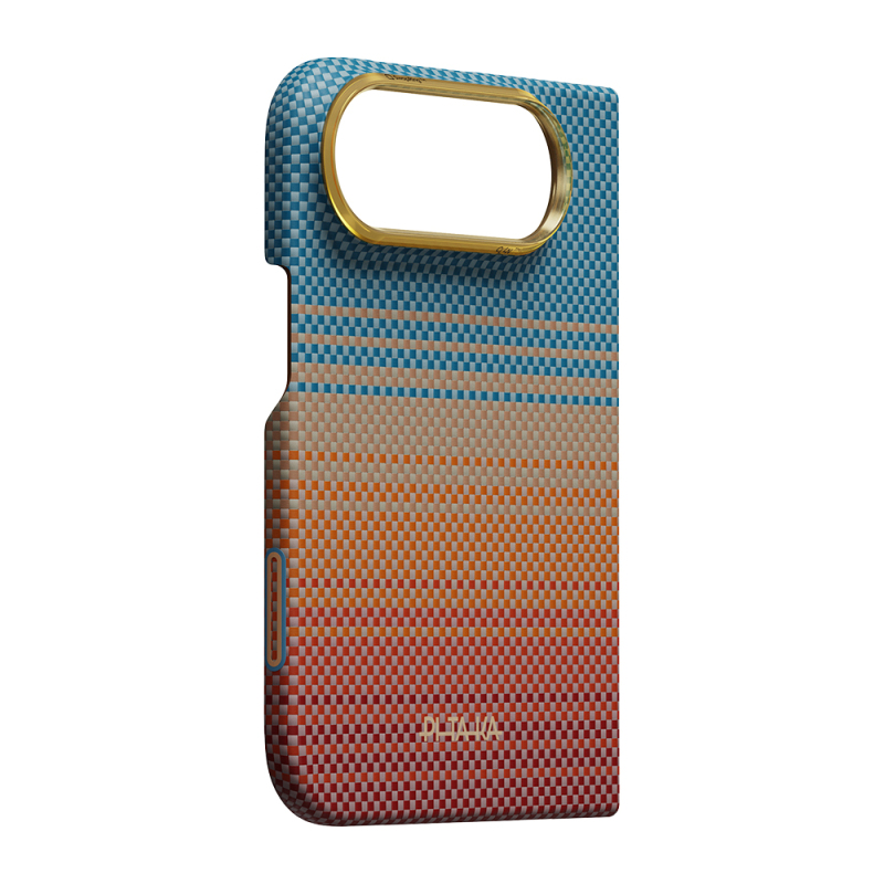 Apple iPhone Duo Case M-safe Charging Feature Pitaka Sunset 2.0 California Dream Series Aramid Fiber Cover - 4