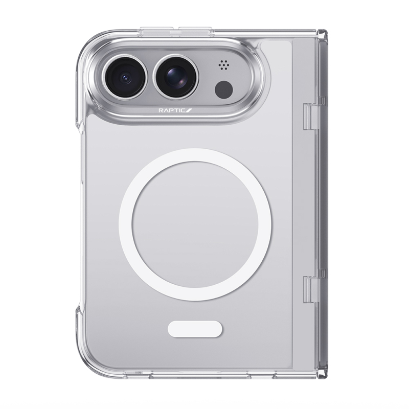 Apple iPhone Duo (Fold) Case M-Safe Charging Feature Raptic Air Clear Series Airbag Cover - 1
