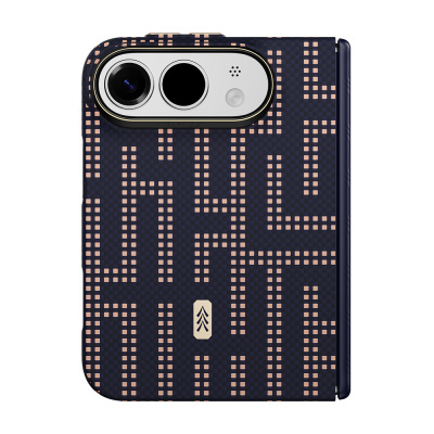 Apple iPhone Duo (Fold) Kılıf M-safe Şarj Özellikli Raptic Aramid SkinPro Grid Serisi Karbon Kapak - 11