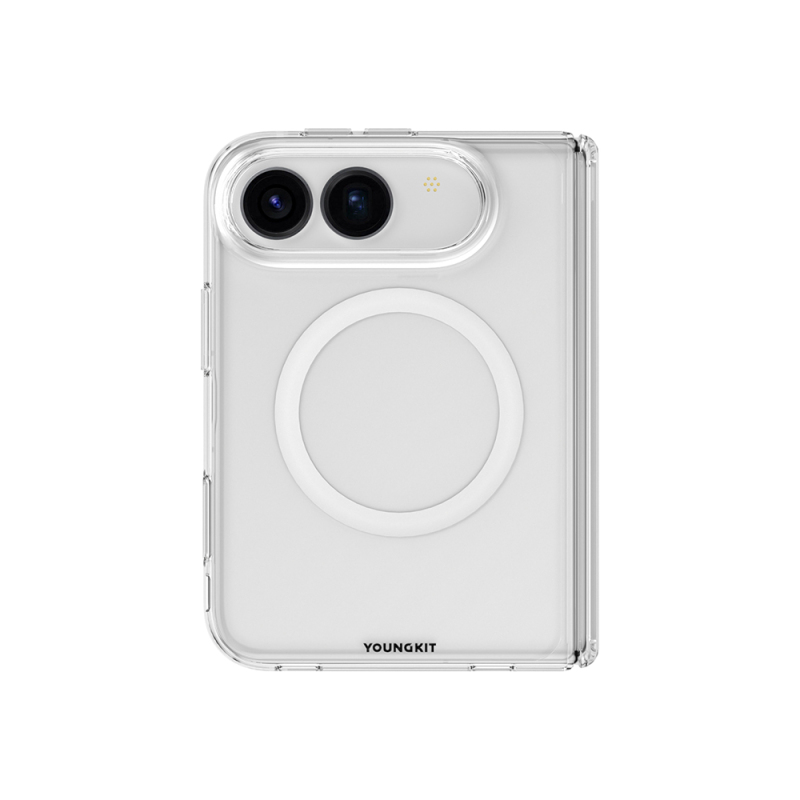 Apple iPhone Duo Kılıf M-safe Şarj Özellikli 2in1 Youngkit Clear Serisi Kapak - 2