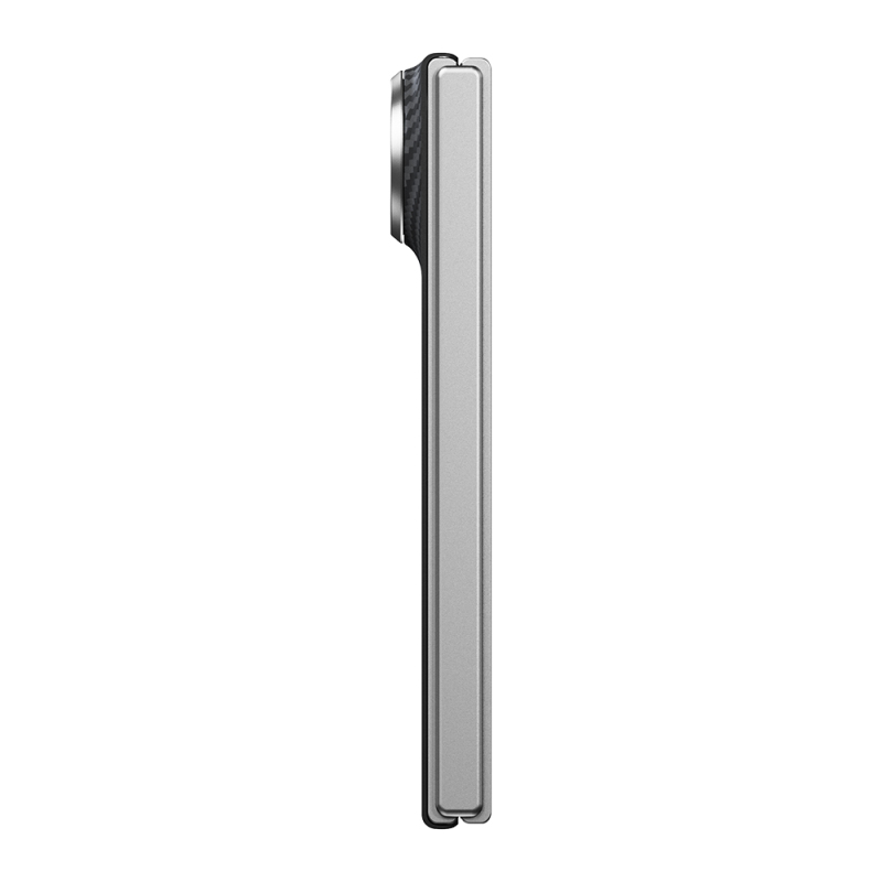 Apple iPhone Duo Kılıf M-safe Şarj Özellikli 600D Aramid Karbon Fiber Pitaka Edge Serisi Black-Grey Twill Kapak - 9