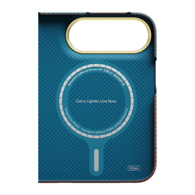 Apple iPhone Duo Kılıf M-safe Şarj Özellikli Aramid Fiber Pitaka Sunset 2.0 California Dream Serisi - 5