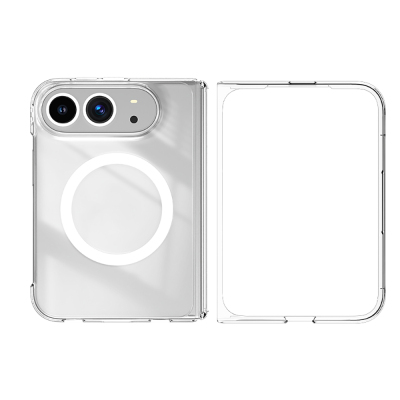 Apple iPhone Duo Kılıf M-safe Şarj Özellikli Transparan Sert PC Wlons Pita Kapak - 1