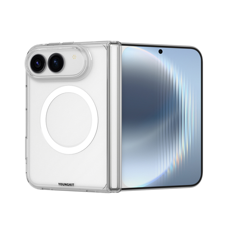 Apple iPhone Duo Kılıf M-safe Şarj Özellikli Youngkit Clear Serisi Kapak - 1