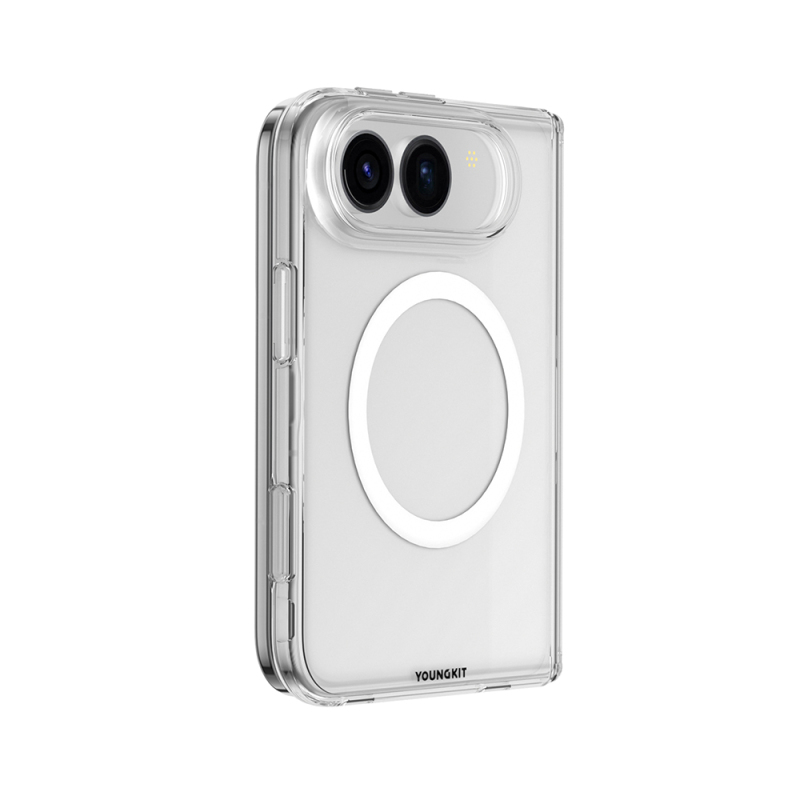 Apple iPhone Duo Kılıf M-safe Şarj Özellikli Youngkit Clear Serisi Kapak - 3