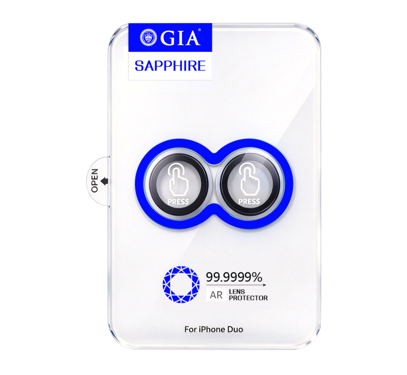 Apple iPhone Duo Mohseven Sapphire One by One Alüminyum Safir Kamera Lens Koruyucu - 8