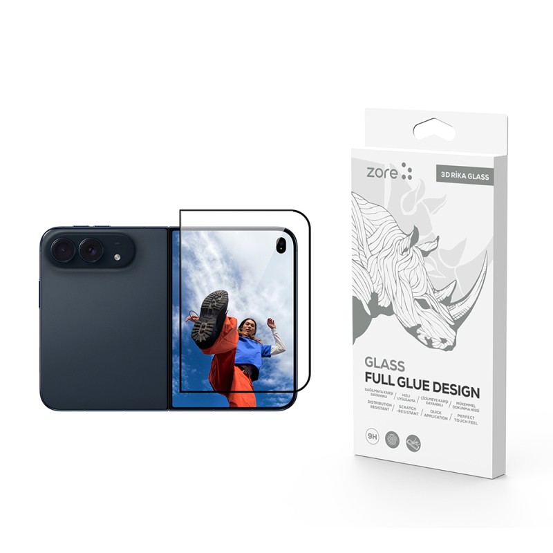 Apple iPhone Duo Zore Rika Premium Temperli Cam Ekran Koruyucu - 1