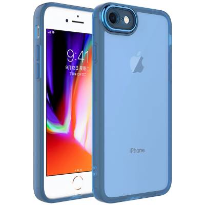 Apple iPhone SE 2020 Case Camera Protected Transparent Zore Post Cover - 1
