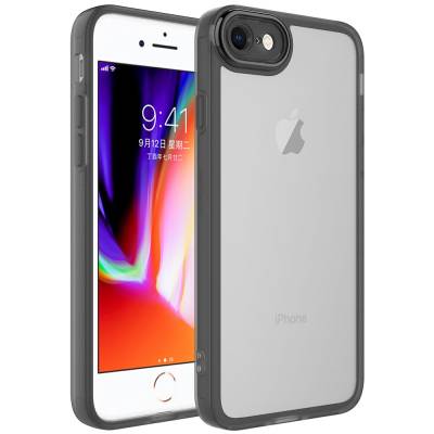 Apple iPhone SE 2020 Case Camera Protected Transparent Zore Post Cover - 7