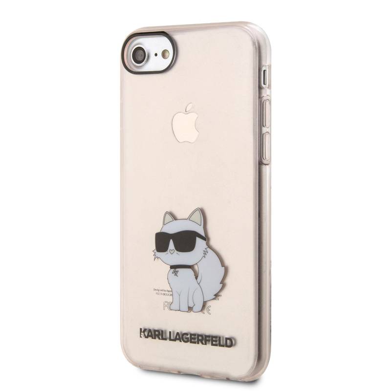 Apple iPhone SE 2020 Case Karl Lagerfeld Transparent Choupette Design Cover - 3