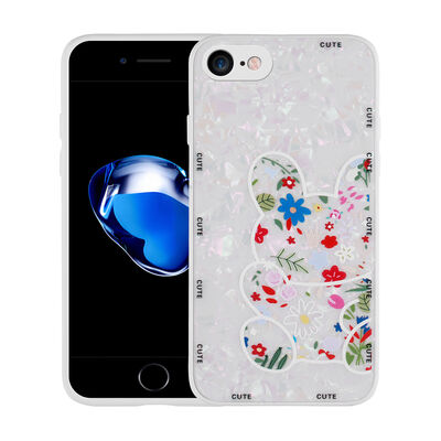 Apple iPhone SE 2020 Case Patterned Hard Silicone Zore Mumila Cover - 8