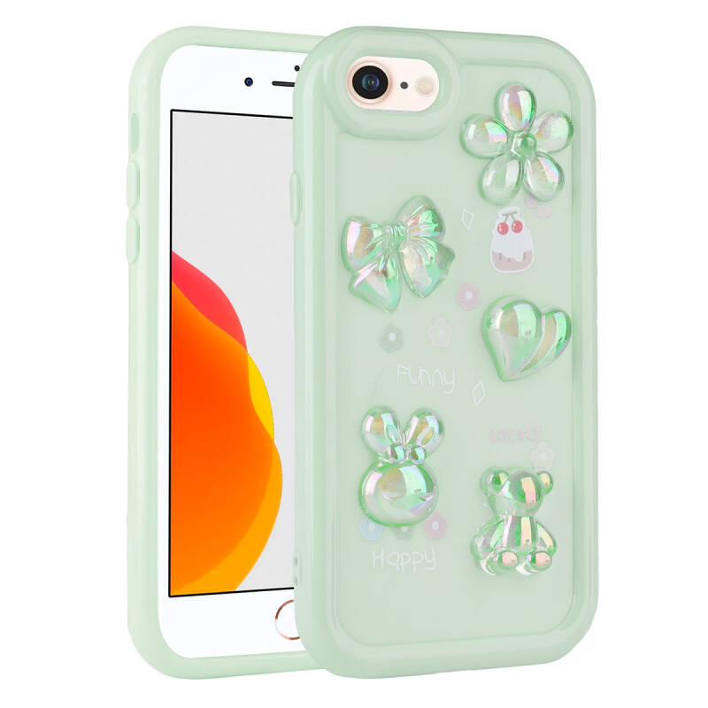 Apple iPhone SE 2020 Case Relief Figured Shiny Zore Toys Silicone Cover - 2