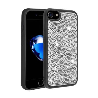 Apple iPhone SE 2020 Case Shiny Stone Design Zore Stone Cover - 8