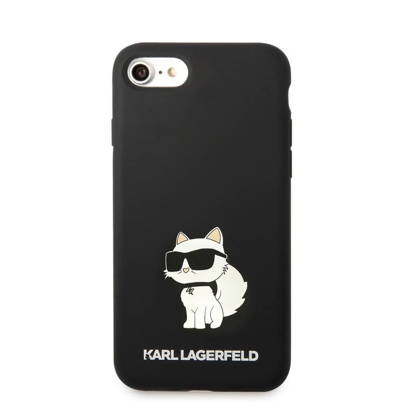 Apple iPhone SE 2022 Case Karl Lagerfeld Silicone Choupette Design Cover - 2