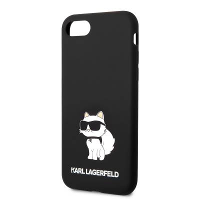 Apple iPhone SE 2022 Case Karl Lagerfeld Silicone Choupette Design Cover - 4