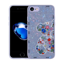 Apple iPhone SE 2022 Case Patterned Hard Silicone Zore Mumila Cover - 1