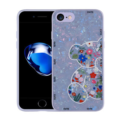 Apple iPhone SE 2022 Case Patterned Hard Silicone Zore Mumila Cover - 1