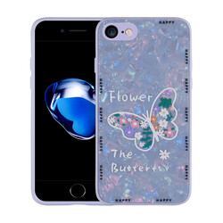 Apple iPhone SE 2022 Case Patterned Hard Silicone Zore Mumila Cover - 5