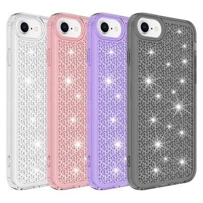 Apple iPhone SE 2022 Case With Airbag Shiny Design Zore Snow Cover - 5