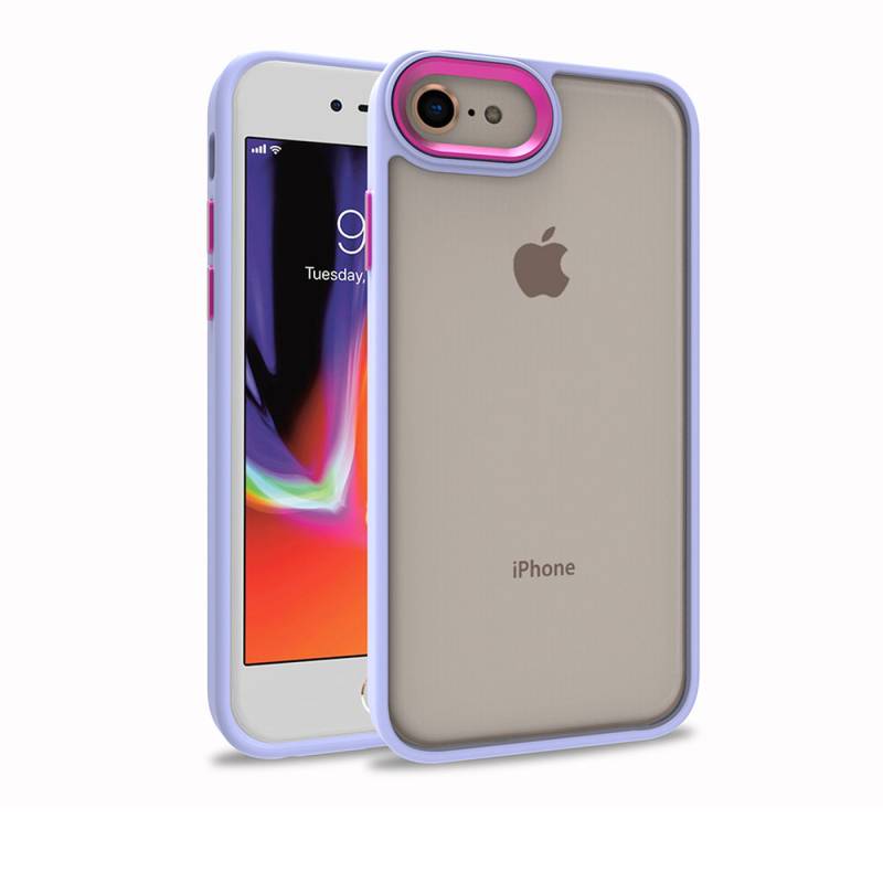 Apple iPhone SE 2022 Case Zore Flora Cover - 8