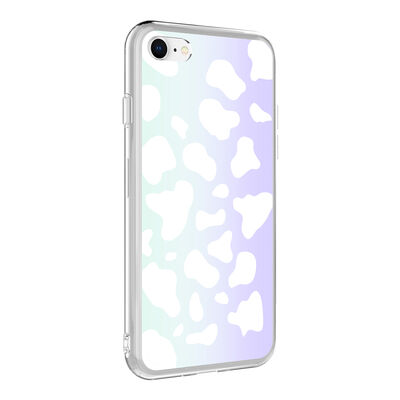 Apple iPhone SE 2022 Case Zore M-Blue Patterned Cover - 1