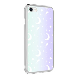 Apple iPhone SE 2022 Case Zore M-Blue Patterned Cover - 6