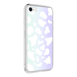 Apple iPhone SE 2022 Case Zore M-Blue Patterned Cover - 4