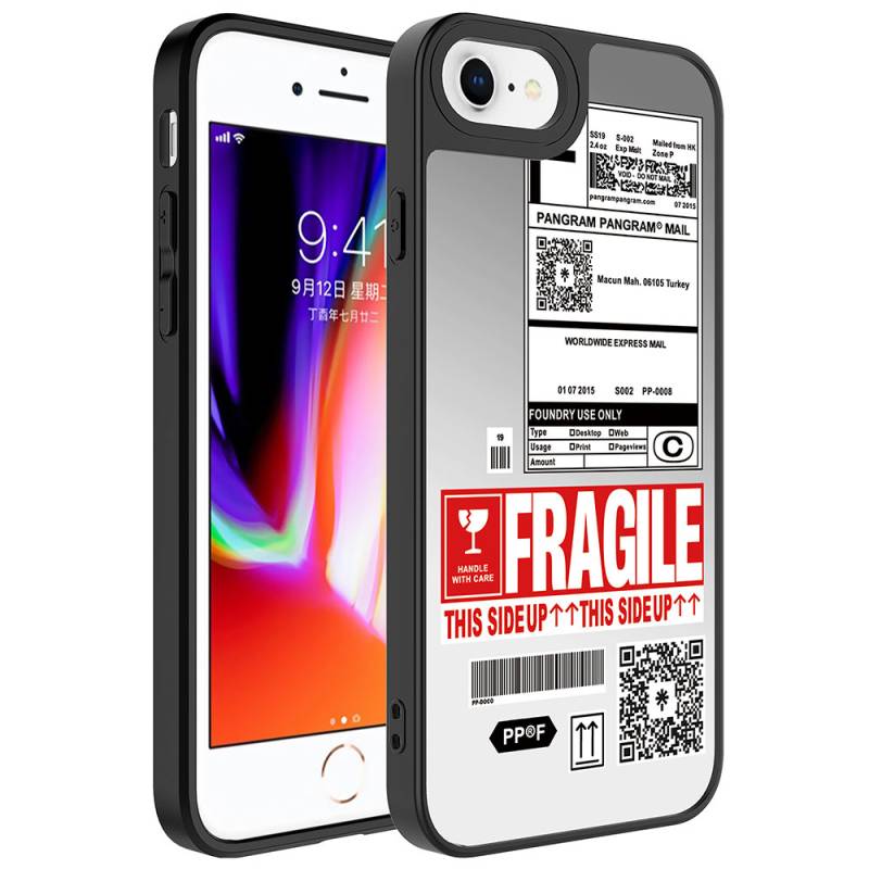 Apple iPhone SE 2022 Kılıf Aynalı Desenli Kamera Korumalı Parlak Zore Mirror Kapak - 1