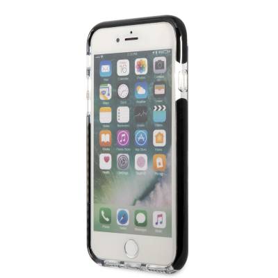 Apple iPhone SE 2022 Kılıf Karl Lagerfeld Kenarları Siyah Silikon K&C Dizayn Kapak - 6