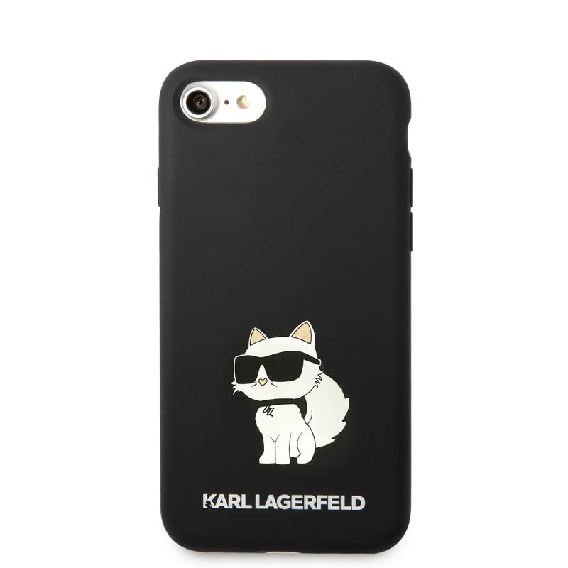 Apple iPhone SE 2022 Kılıf Karl Lagerfeld Silikon Choupette Dizayn Kapak - 2