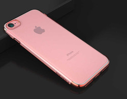 Apple iPhone SE 2022 Kılıf Zore Dört Köşeli Lazer Silikon Kapak - 7