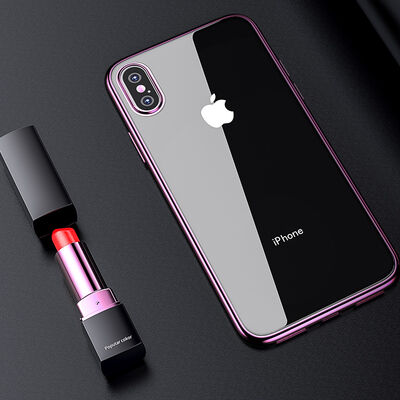 Apple iPhone X Benks Magic Glitz Ultra-Thin Transparent Protective Soft Kapak - 3