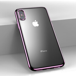 Apple iPhone X Benks Magic Glitz Ultra-Thin Transparent Protective Soft Kapak - 5