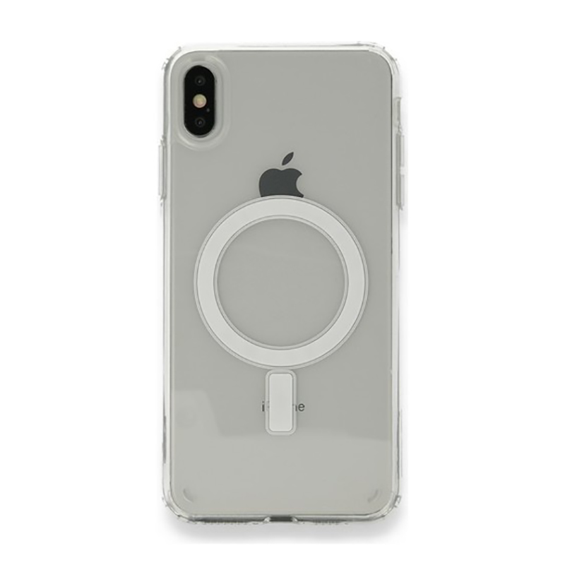 Apple iPhone X Case with Magsafe Charging Transparent Hard PC Zore Embos Cover - 2