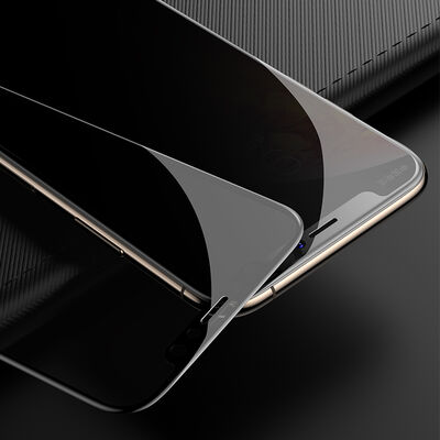 Apple iPhone X Davin 5D Privacy Cam Ekran Koruyucu - 2