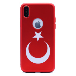 Apple iPhone X Kılıf Zore Bayrak Silikon - 1