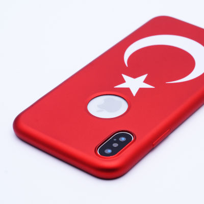 Apple iPhone X Kılıf Zore Bayrak Silikon - 3