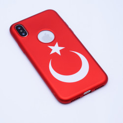 Apple iPhone X Kılıf Zore Bayrak Silikon - 4