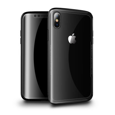 Apple iPhone X Kılıf Zore Eğimli Craft Cam Kapak - 3