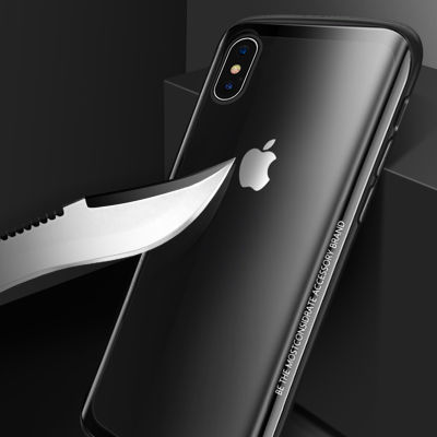 Apple iPhone X Kılıf Zore Eğimli Craft Cam Kapak - 7