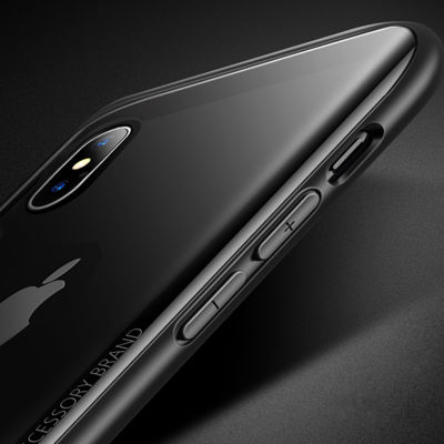 Apple iPhone X Kılıf Zore Eğimli Craft Cam Kapak - 9
