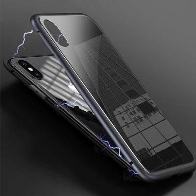 Apple iPhone XR 6.1 Kılıf Zore Devrim Mıknatıslı Cam Kapak - 7