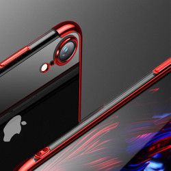Apple iPhone XR 6.1 Kılıf Zore Dört Köşeli Lazer Silikon Kapak - 6