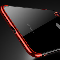 Apple iPhone XR 6.1 Kılıf Zore Dört Köşeli Lazer Silikon Kapak - 7