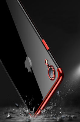Apple iPhone XR 6.1 Kılıf Zore Dört Köşeli Lazer Silikon Kapak - 11