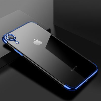 Apple iPhone XR 6.1 Kılıf Zore Dört Köşeli Lazer Silikon Kapak - 14