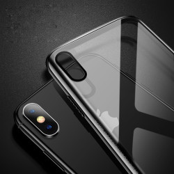 Apple iPhone XS 5.8 Kılıf Zore Eğimli Craft Cam Kapak - 7