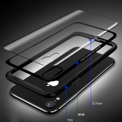 Apple iPhone XS Max 6.5 Kılıf Zore Eğimli Craft Cam Kapak - 3