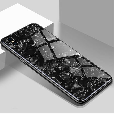 Apple iPhone XS Max 6.5 Kılıf Zore Marbel Cam Silikon - 1