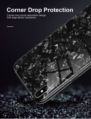 Apple iPhone XS Max 6.5 Kılıf Zore Marbel Cam Silikon - 7